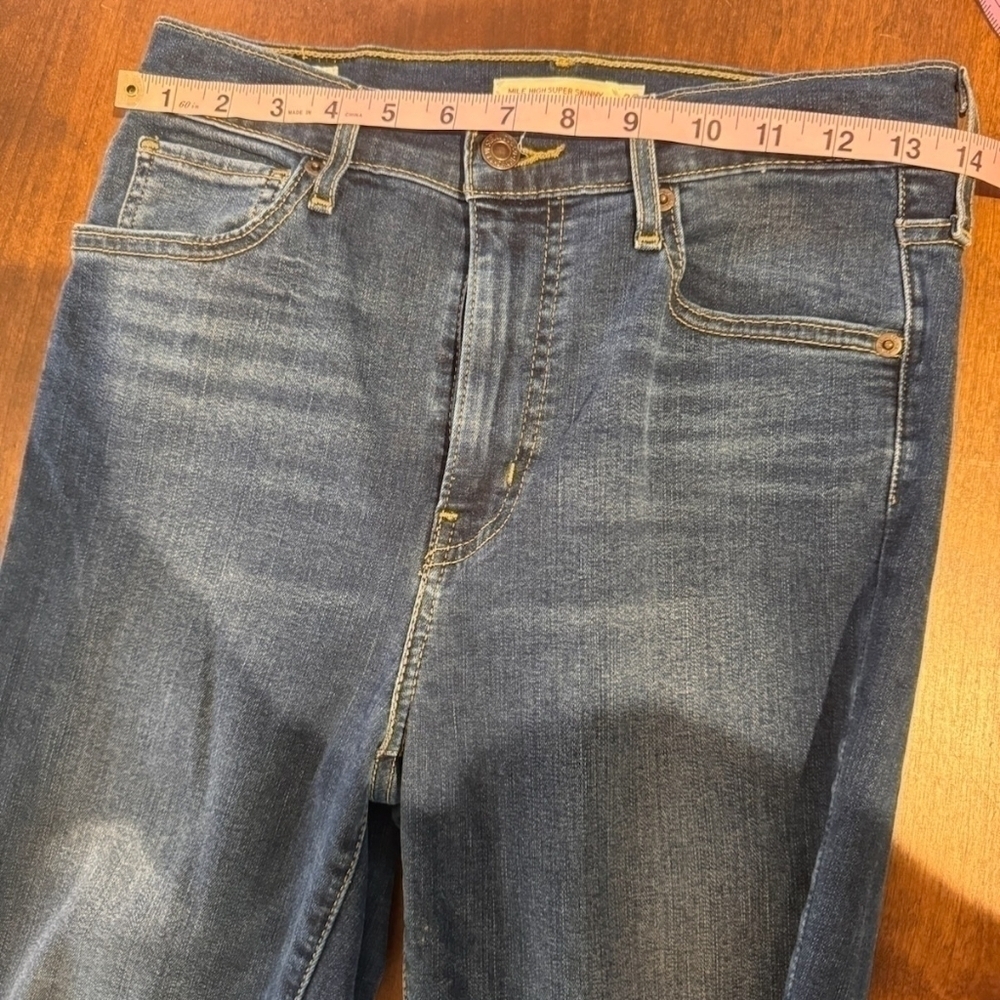 Levi's Mile high super skinny  28 - Picture 4 of 6